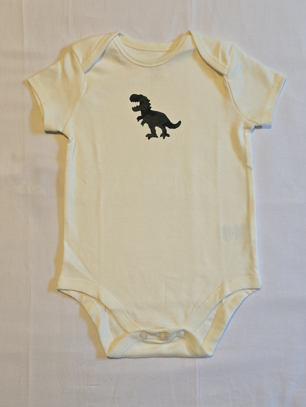 wonder nation - Cream One-Piece with Black Dinosaur Graphic